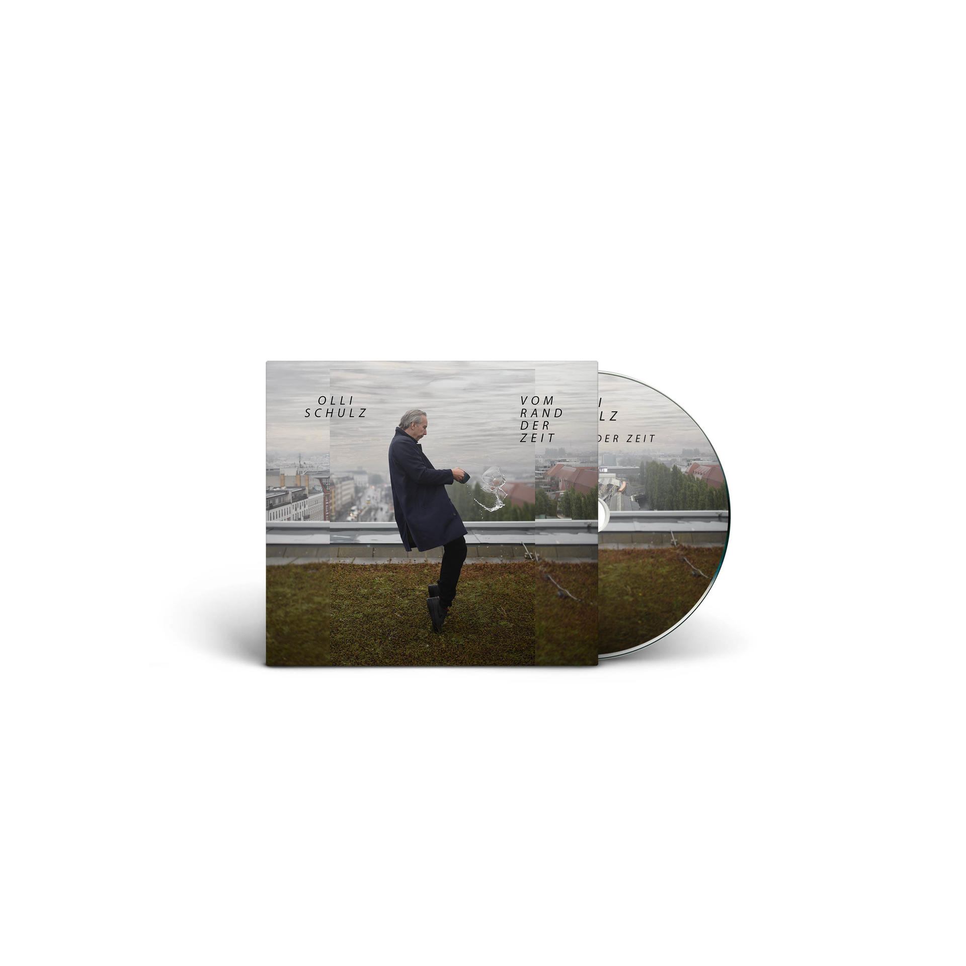 CD-Albumcover mit einem stehenden Mann, mit dem Albumtitel.