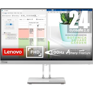 LENOVO L24e-40 Monitor 23,8 Zoll Full-HD Monitor (6 Reaktionszeit, 100 Hz)