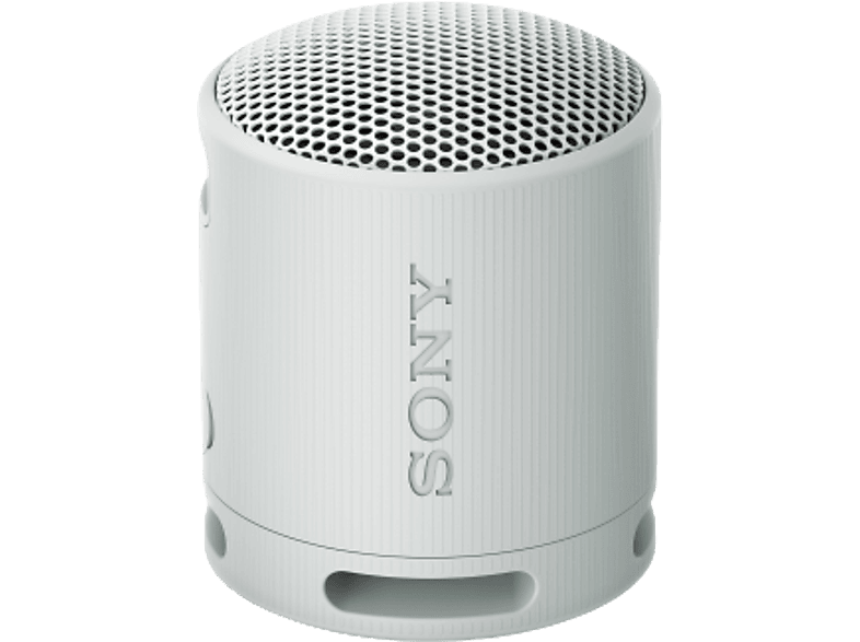 Sony SRS-XB100 – kabelloser, tragbarer Bluetooth-Lautsprecher, robust, wasserfest und staubdicht gemäß IP67, 16 Stunden Akkuleistung, Eco, Hellgrau; Bluetooth Lautsprecher