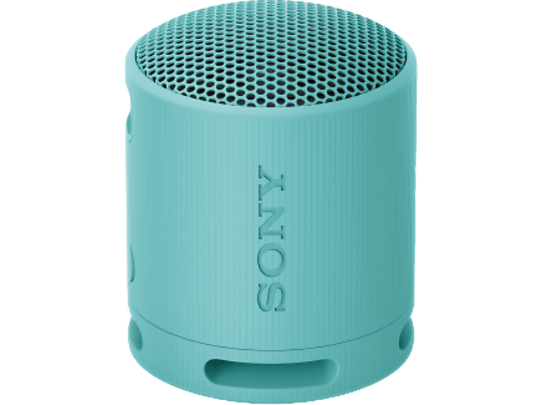 Sony SRS-XB100 – kabelloser, tragbarer Bluetooth-Lautsprecher, robust, wasserfest und staubdicht gemäß IP67, 16 Stunden Akkuleistung, Eco, Blau; Bluetooth Lautsprecher