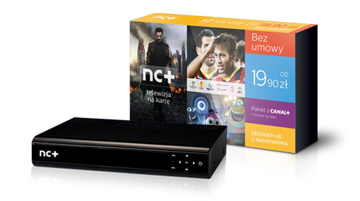 Tuner ADB ITI-5800SX 250GB + nc+ telewizja na kartę