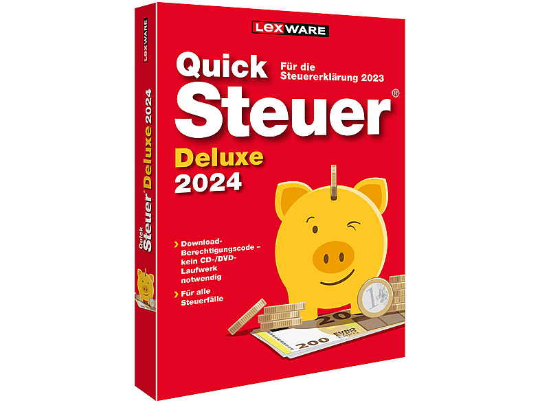 QuickSteuer Deluxe 2024  [PC] Finanzen & Steuern - MediaMarkt