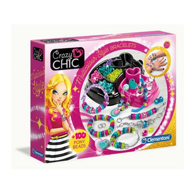 Zestaw kreatywny CLEMENTONI Crazy Chic Kolorowe bransoletki 78415
