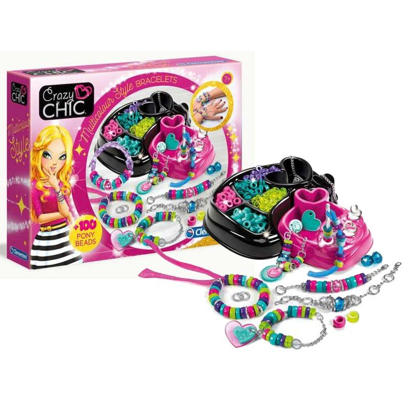 Zestaw kreatywny CLEMENTONI Crazy Chic Kolorowe bransoletki 78415