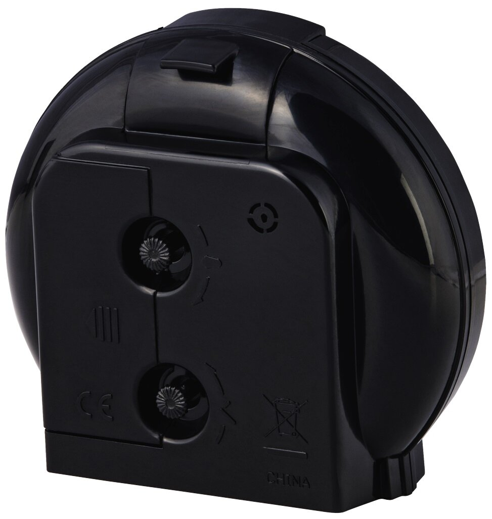 Żółta oprawiona telewizja wyświetlająca abstrakcyjne dzieło sztuki, widok pod kątem.