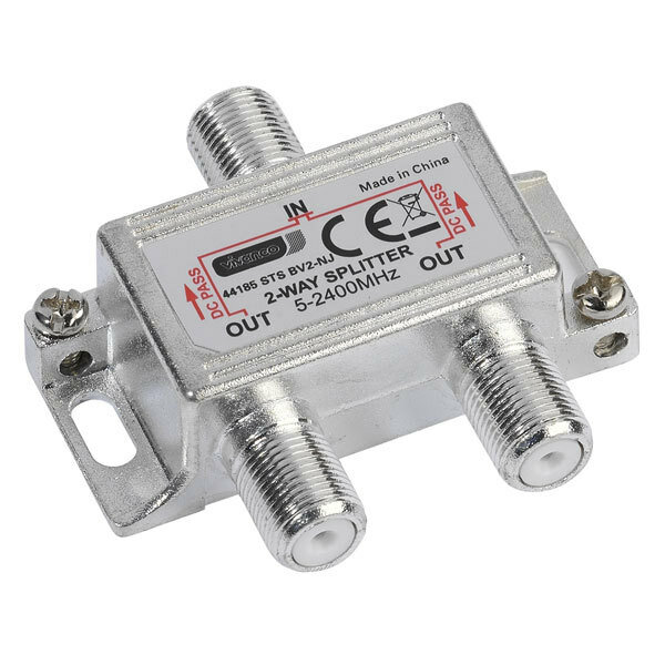 Rozdzielacz antenowy VIVANCO SAT / uniwersalny 2-drożny