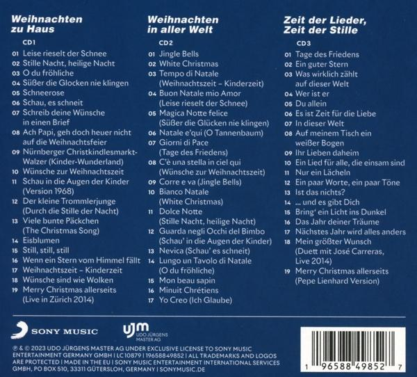 CD-Cover mit deutschen Songtiteln, in rotem und weißem Design.