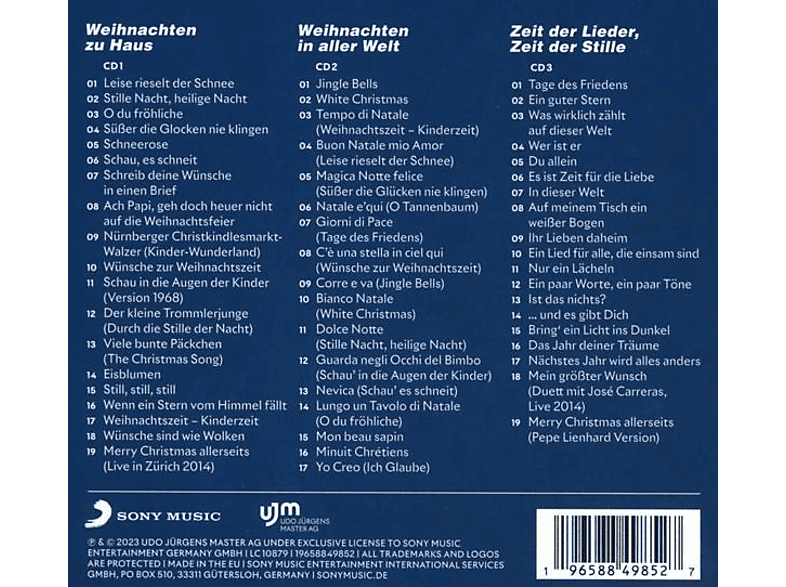 Thumbnail - Udo Jürgens - Die schönsten Lieder zur Weihnachtszeit Digipak (CD)