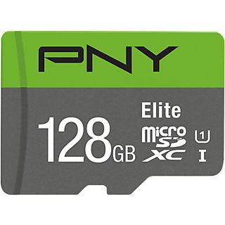 PNY Geheugenkaart microSD 128 GB met adapter (PNYSDU128V111)