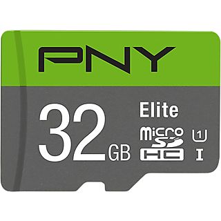 PNY Geheugenkaart microSD 32 GB met adapter (PNYSDU32GU185G)