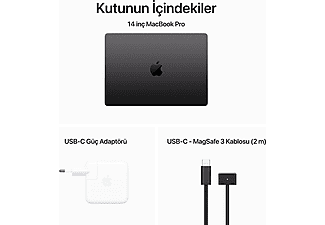 APPLE MacBook Pro 14 inc M3 Pro 12CPU 18GPU 18GB 1TB Uzay Siyahı MRX43TU/A_9