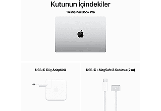 APPLE MacBook Pro 14 inc M3 Max 14CPU 30GPU 36GB 1TB SSD Gümüş MRX83TU/A_9