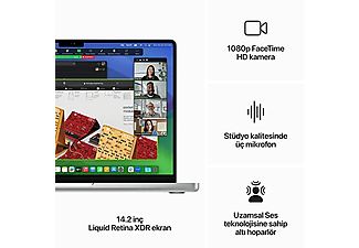 APPLE MacBook Pro 14 inc M3 8CPU 10GPU 8GB 1TB Gümüş MR7K3TU/A_4