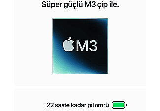 APPLE MacBook Pro 14 inc M3 8CPU 10GPU 8GB 1TB Gümüş MR7K3TU/A_3