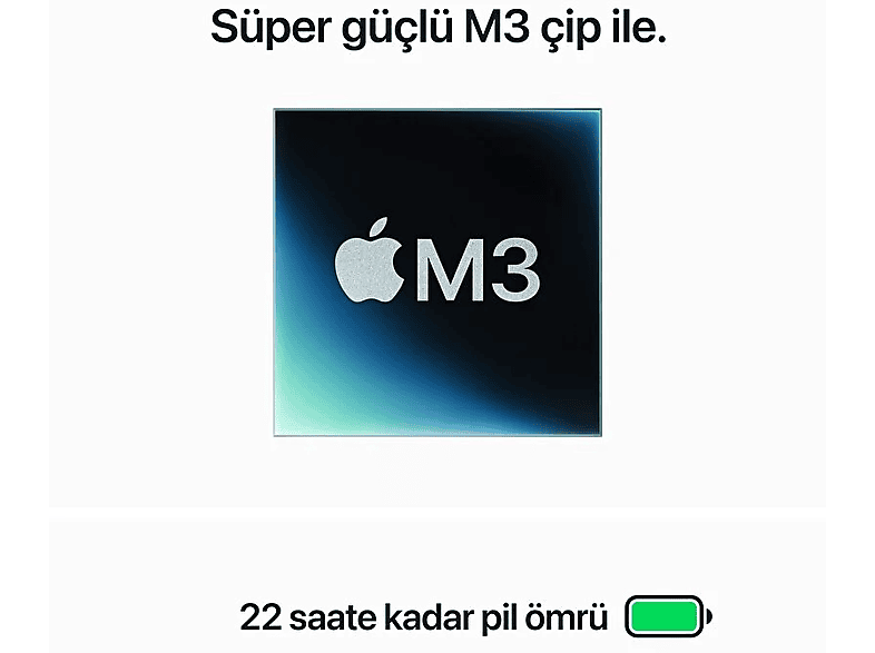 APPLE MacBook Pro 14 inc M3 8CPU 10GPU 8GB 1TB Gümüş MR7K3TU/A_3