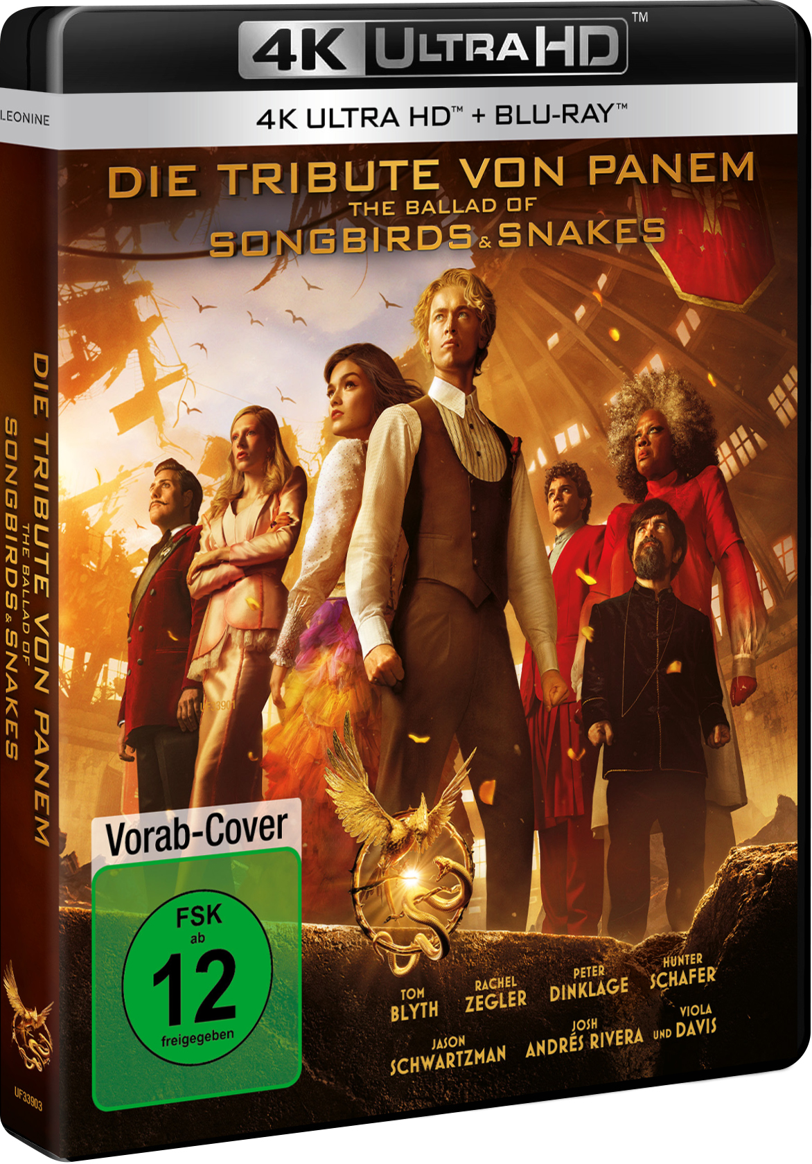Filmcover mit Schauspielern, Titel: The Hunger Games: The Ballad of Songbirds & Snakes.