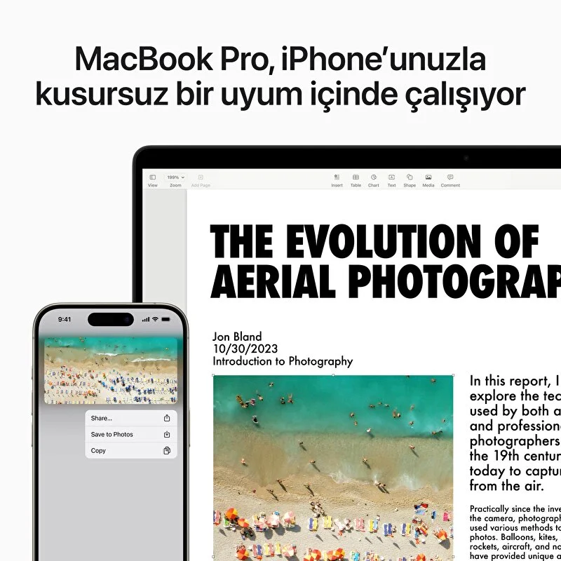 APPLE MacBook Pro 14.2 inc M3 Max 14CPU 30GPU 36GB 1TB Uzay Siyahı