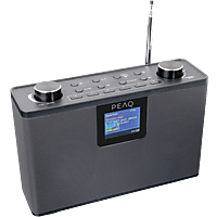 MediaMarkt PEAQ PDR 190 DAB+ DAB-radio Zwart aanbieding