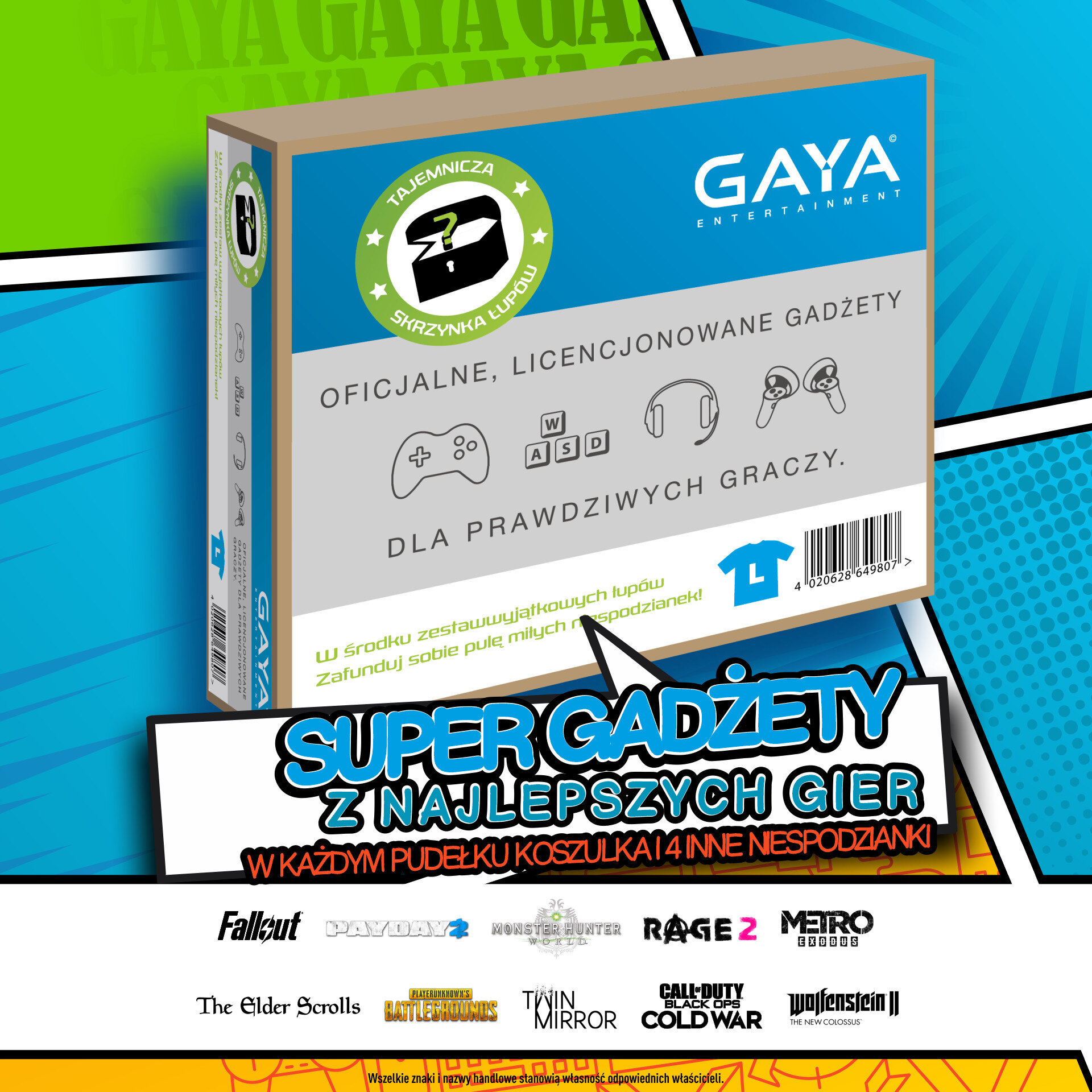 Zestaw akcesoriów KOCH MEDIA Gaya Entertainment Mystery Box Edition 1 - rozmiar M