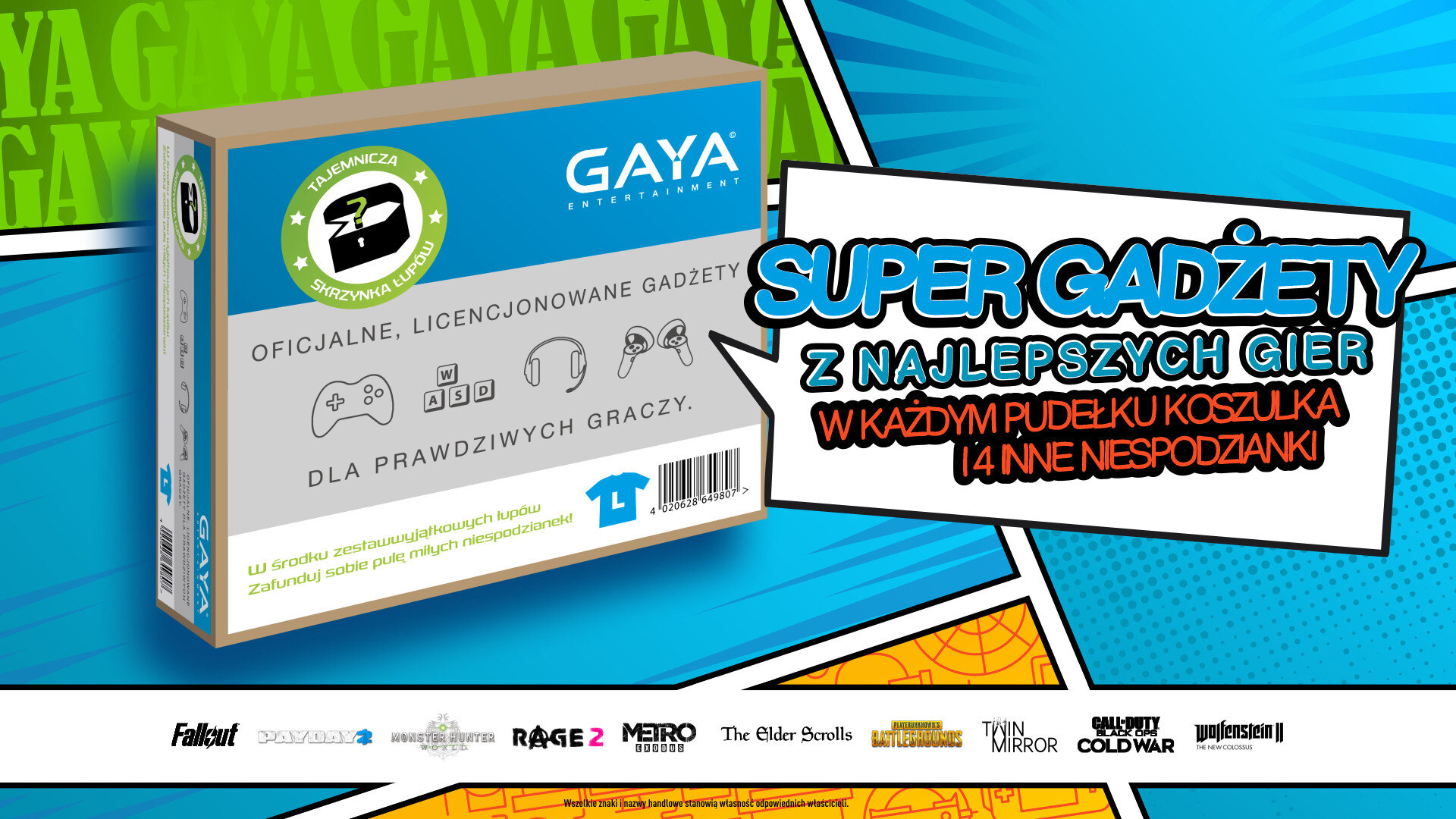 Zestaw akcesoriów KOCH MEDIA Gaya Entertainment Mystery Box Edition 1 - rozmiar M