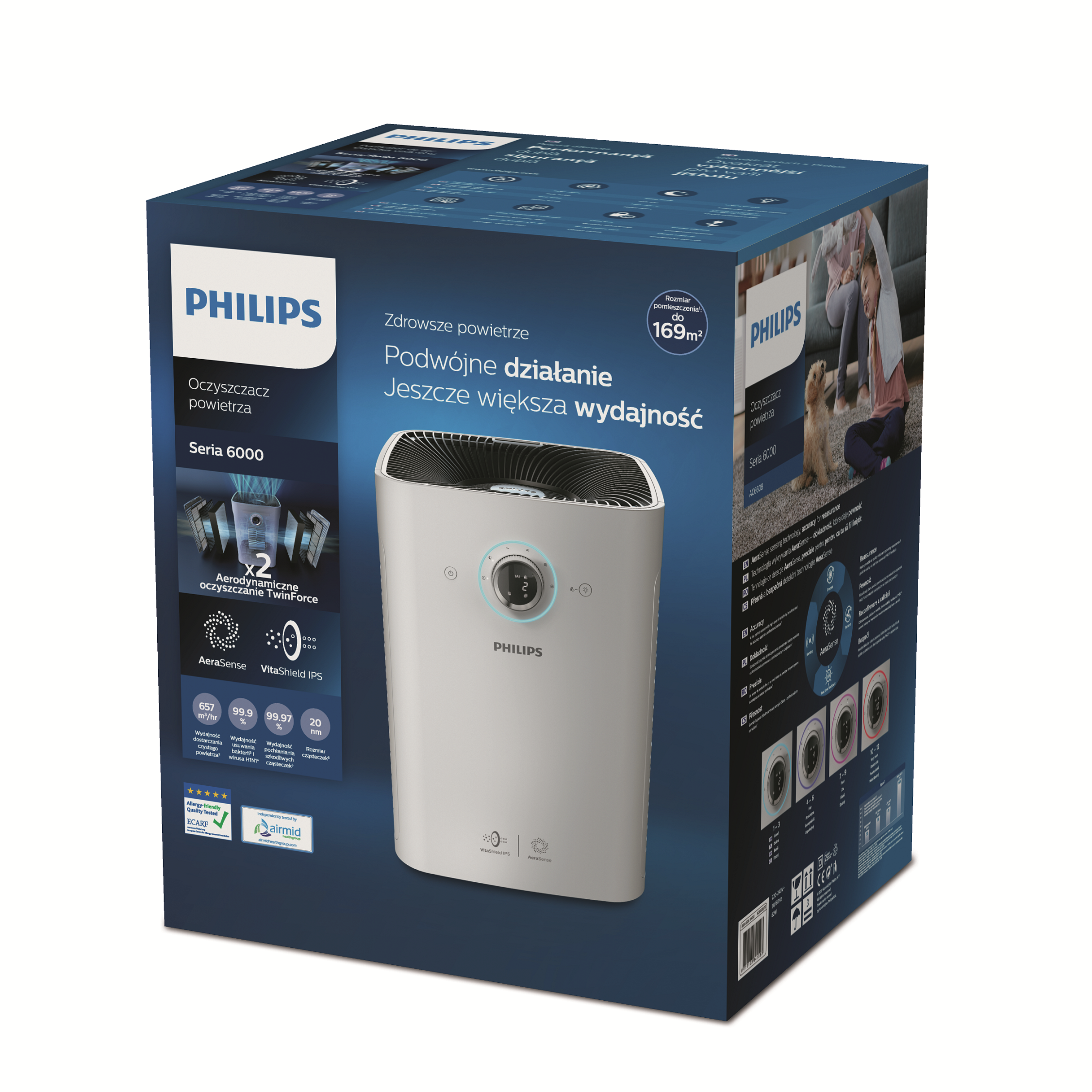 Oczyszczacz powietrza PHILIPS Seria 6000 AC6608/10