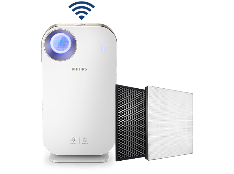 PRODUKT PO EKSPOZYCJI - Oczyszczacz powietrza PHILIPS Seria 4500i AC4558/50 z aplikacją telefon
