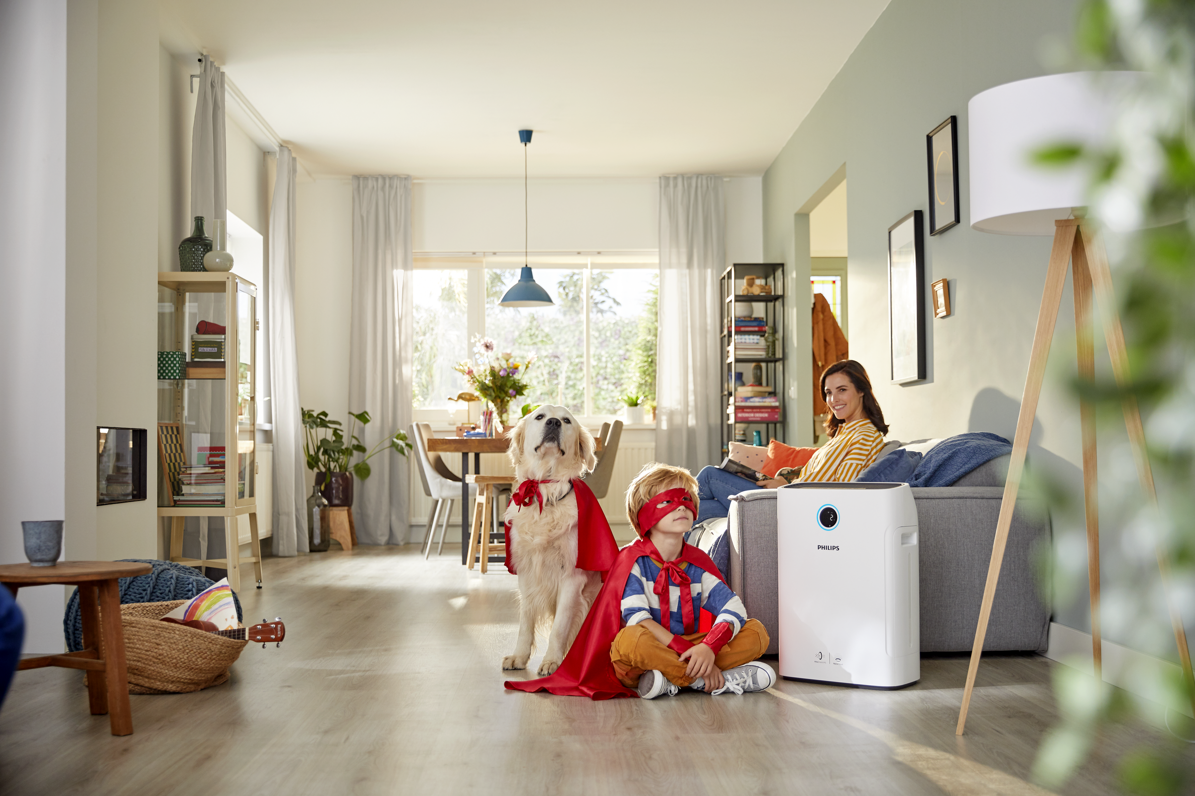 Oczyszczacz z nawilżaczem powietrza PHILIPS Seria 2000i AC2729/51 z aplikacją na telefon