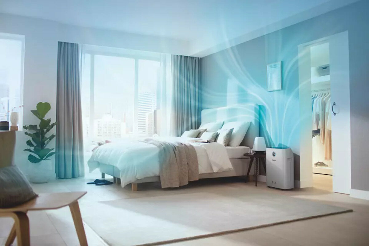 Oczyszczacz z nawilżaczem ewaporacyjnym PHILIPS Seria 2000i AC2729/13 z aplikacją na telefon