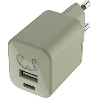 FRESH 'N REBEL Mini Charger USB-C + A 30W - Groen