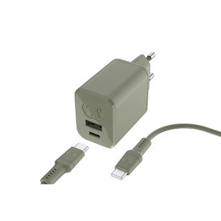 FRESH 'N REBEL Mini Charger USB-C  45W + USB-C-kabel - Groen
