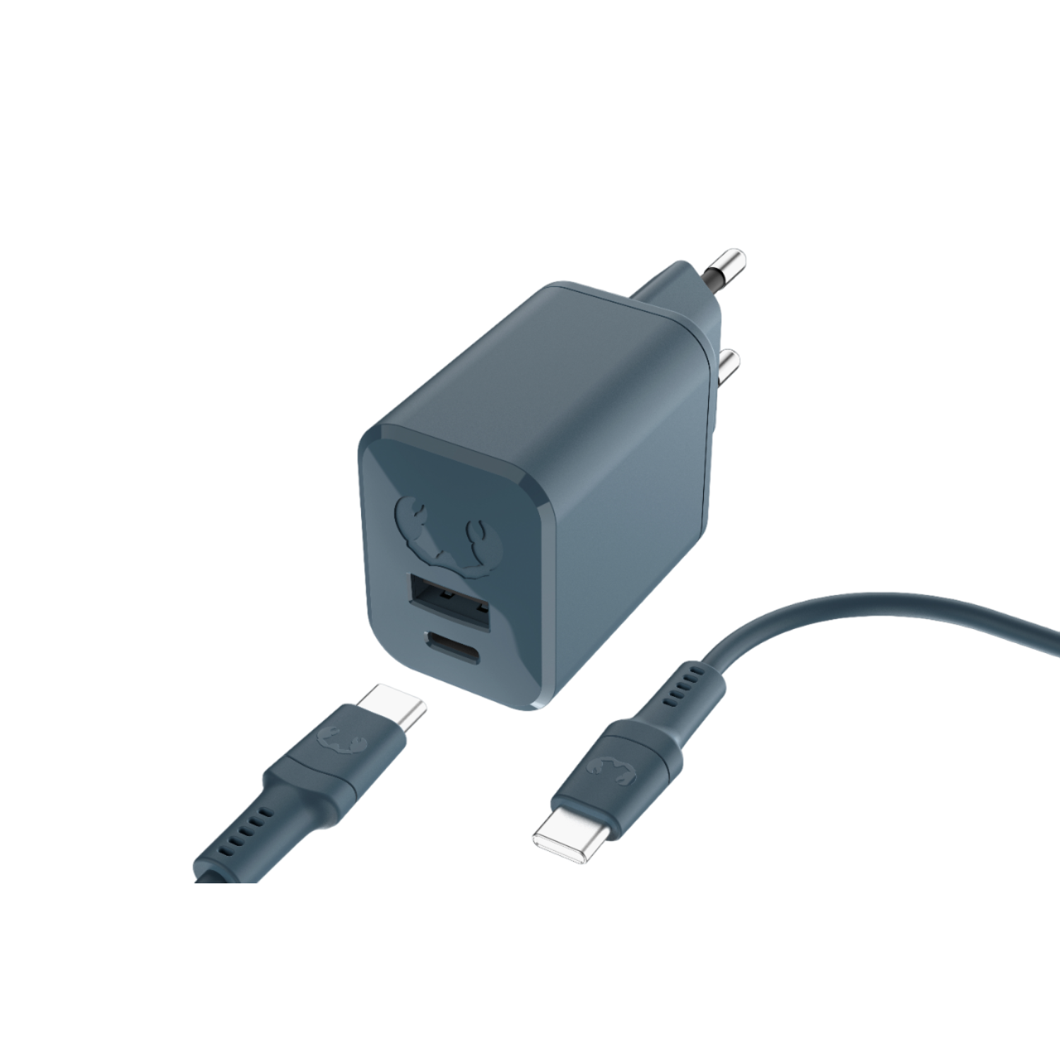 Mini Charger USB-C PD // 45W + USB-C Cable - Dive Blue