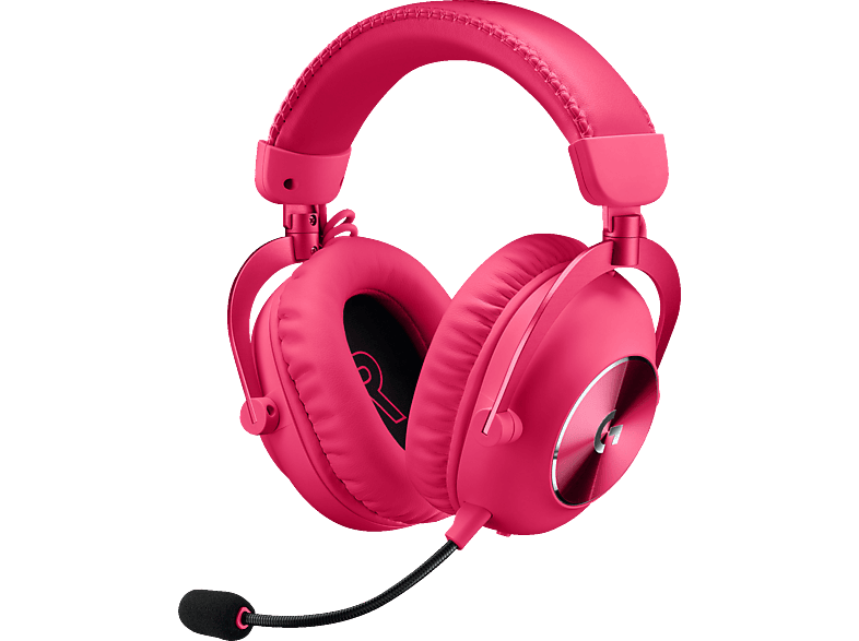 LOGITECH PRO X 2 Headset LIGHTSPEED, Magenta Gaming Bluetooth Over-ear