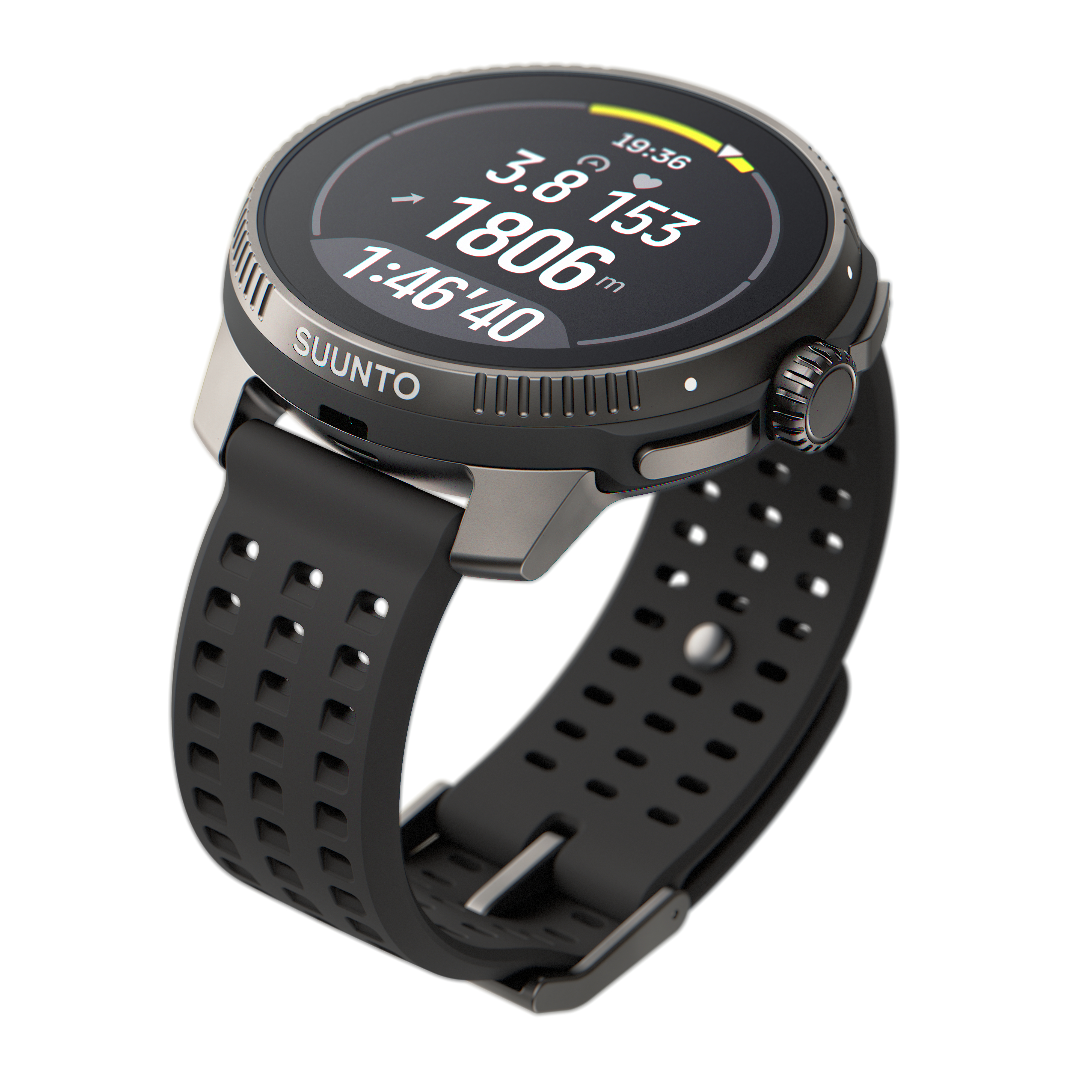 SUUNTO Race Sportuhr Silikon, Für mm), Charcoal 215 (Zusatzarmband Titanium Handgelenkumfang: mm 125–175 bis