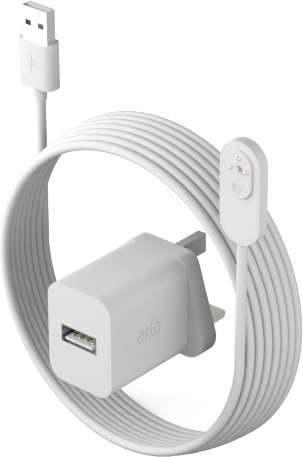 ARLO Beltéri mágneses kábel Go2, Ultra2, Pro4/4XL/5/5XL, Floodl. kamerákhoz, 2,5M,fehér (VMA5000C-100EUS)