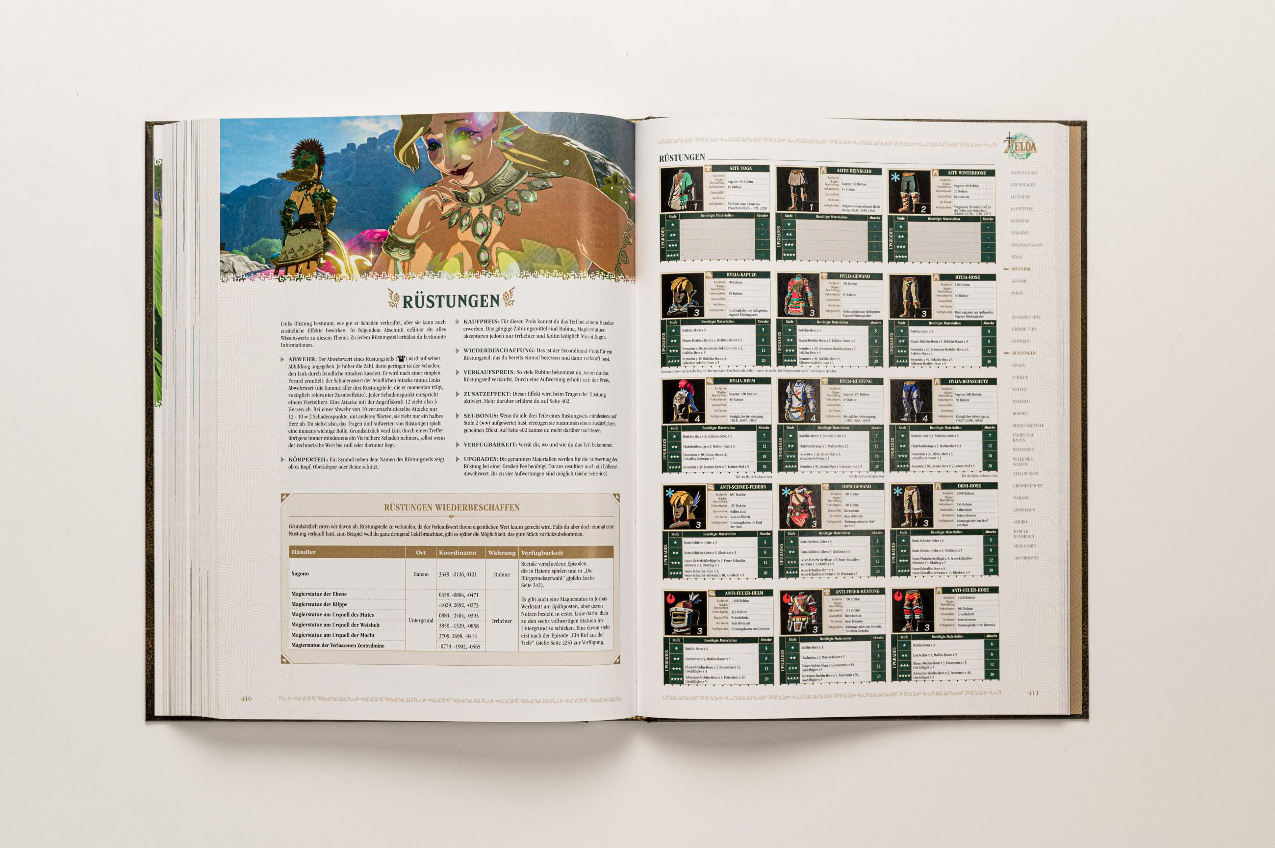 Offenes Buch über The Legend of Zelda: Tears of the Kingdom.