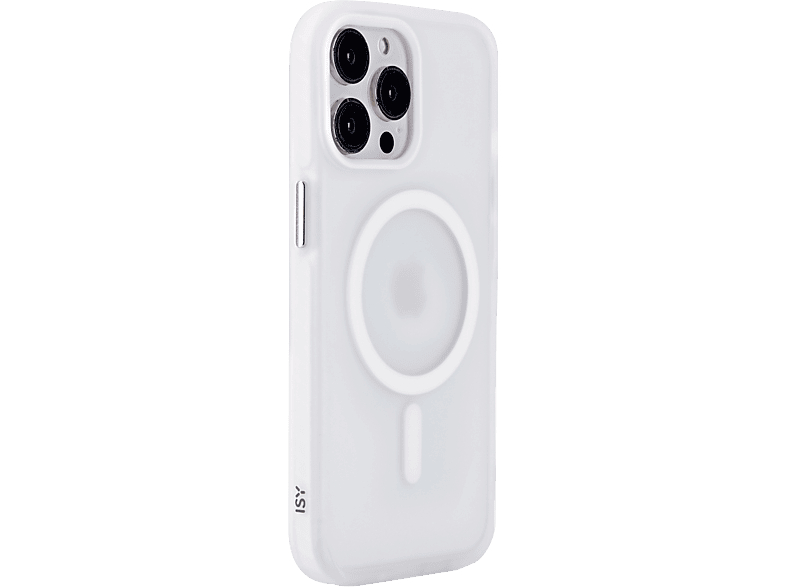 Funda móvil - ISY ISC 2445, Carga Magsafe, Para iPhone 15 Pro Max, Blanco