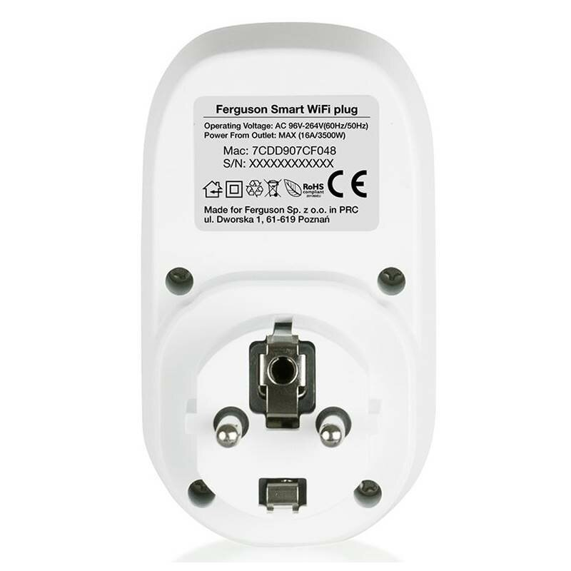 Inteligentne gniazdko FERGUSON Smart Wi-Fi Plug