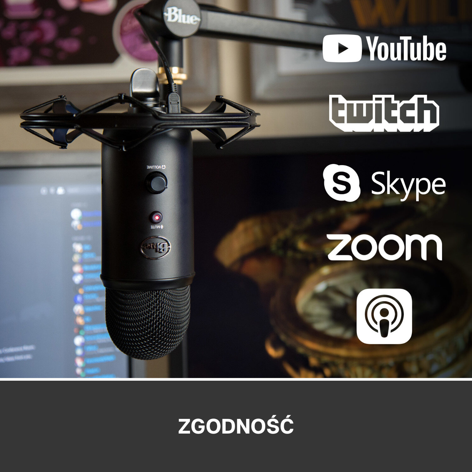 Mikrofon BLUE Yeticaster Broadcast Bundle