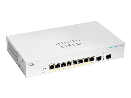 CISCO CBS220-8FP-E-2G - Switch (Bianco)