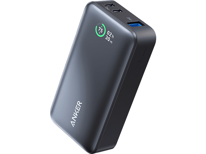 ANKER 533 PowerCore mit Power Delivery Technologie (PD 30Wmax. Leistung) Powerbank 10000 mAh Schwarz
