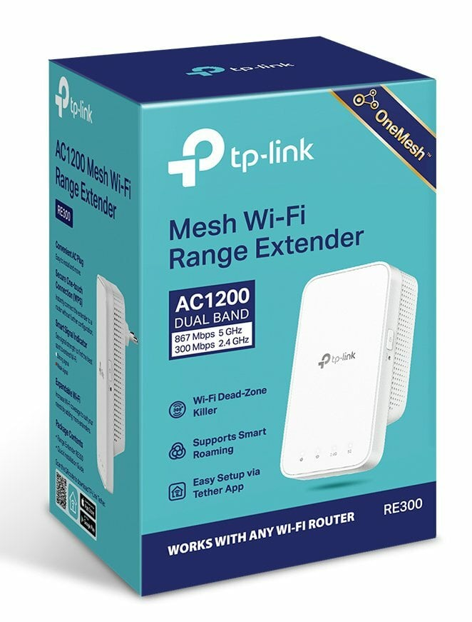 Wzmacniacz sieci bezprzewodowej Mesh TP-LINK RE300