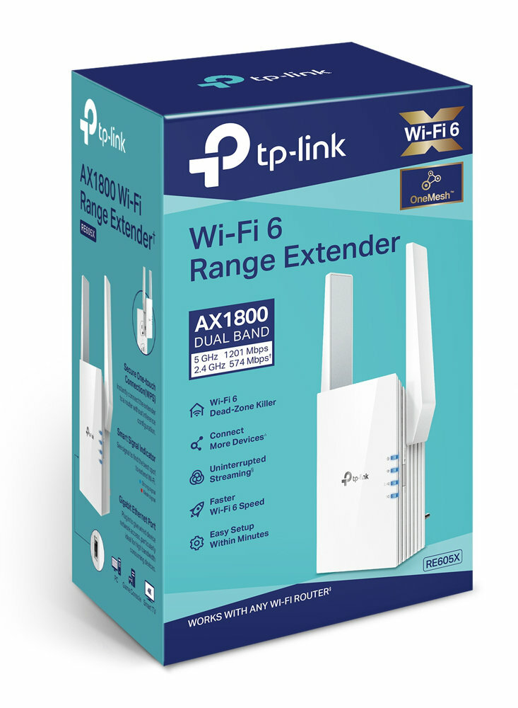 Wzmacniacz sieci bezprzewodowej TP-LINK RE605X
