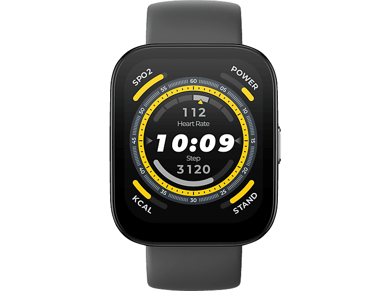 5 22 Smartwatch mm, AMAZFIT Bip Black Kunststoff Silikon, Soft