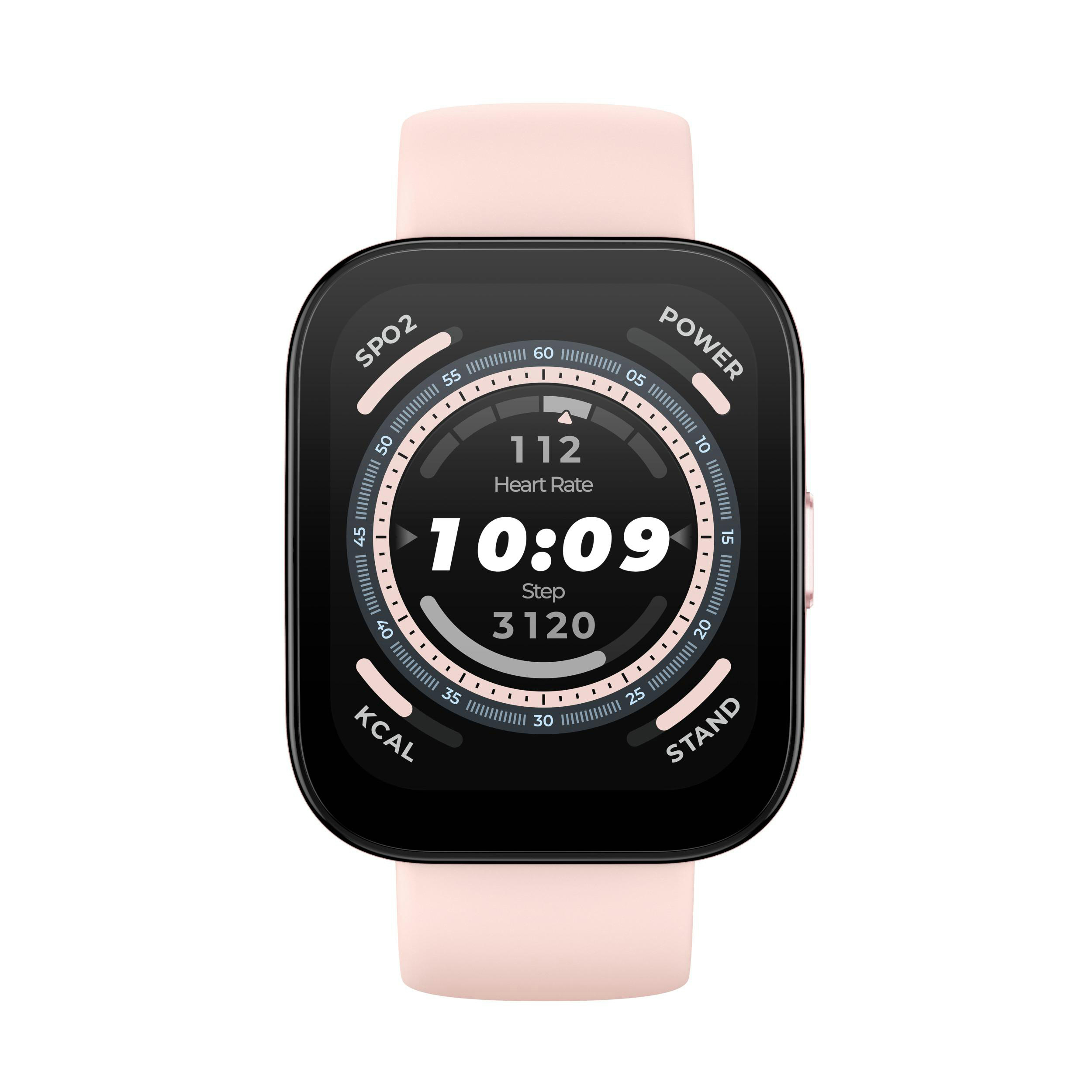 AMAZFIT Bip Smartwatch Kunststoff Silikon, 22 mm, Pastel Pink
