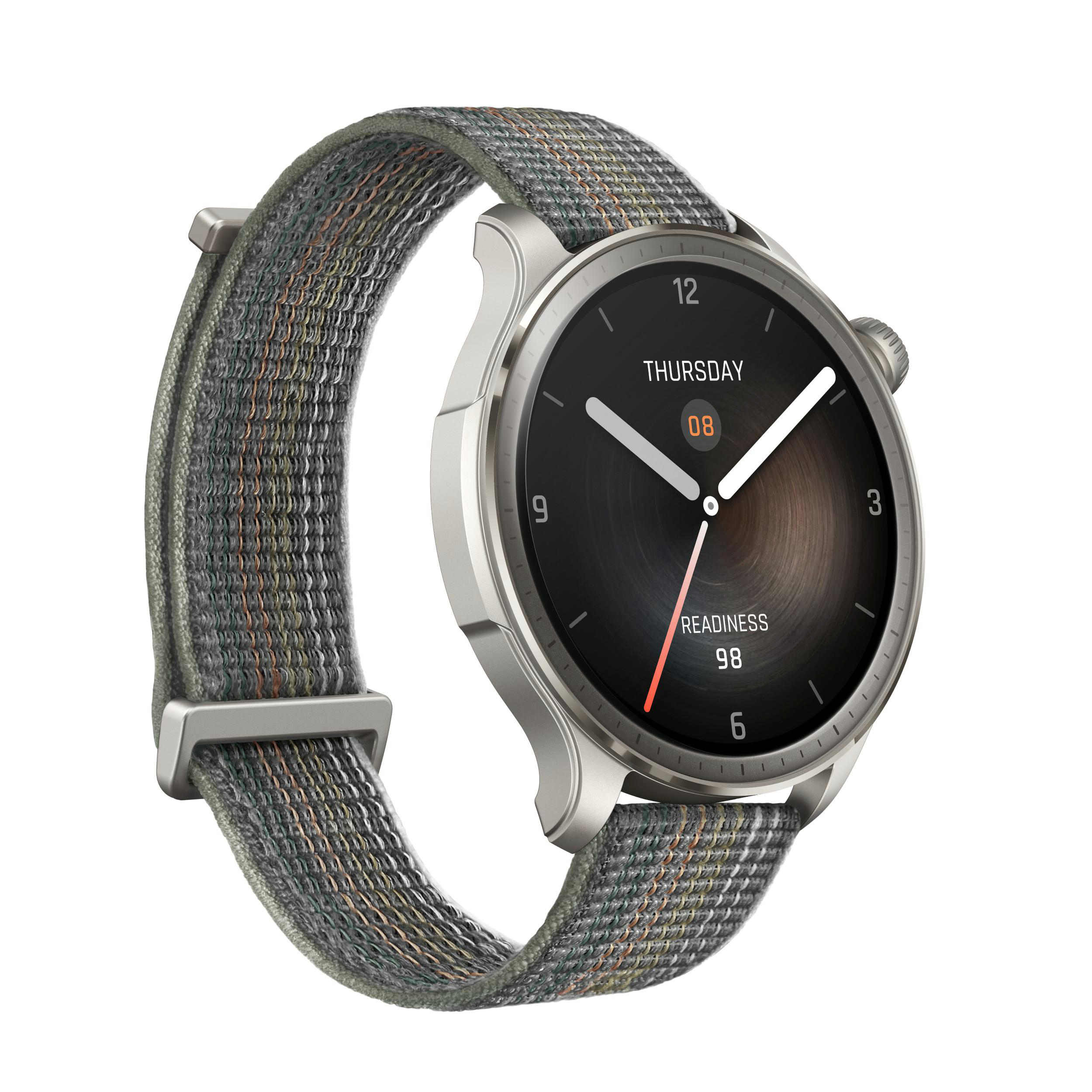 Nylon, mm, Grey 22 Sunset Balance AMAZFIT Smartwatch Aluminium