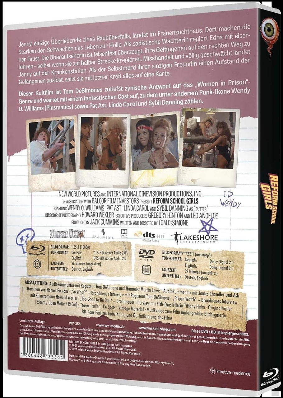 DVD-Hülle mit Filmcover. Titel, Besetzung und ein grafisches Auge sind abgebildet.