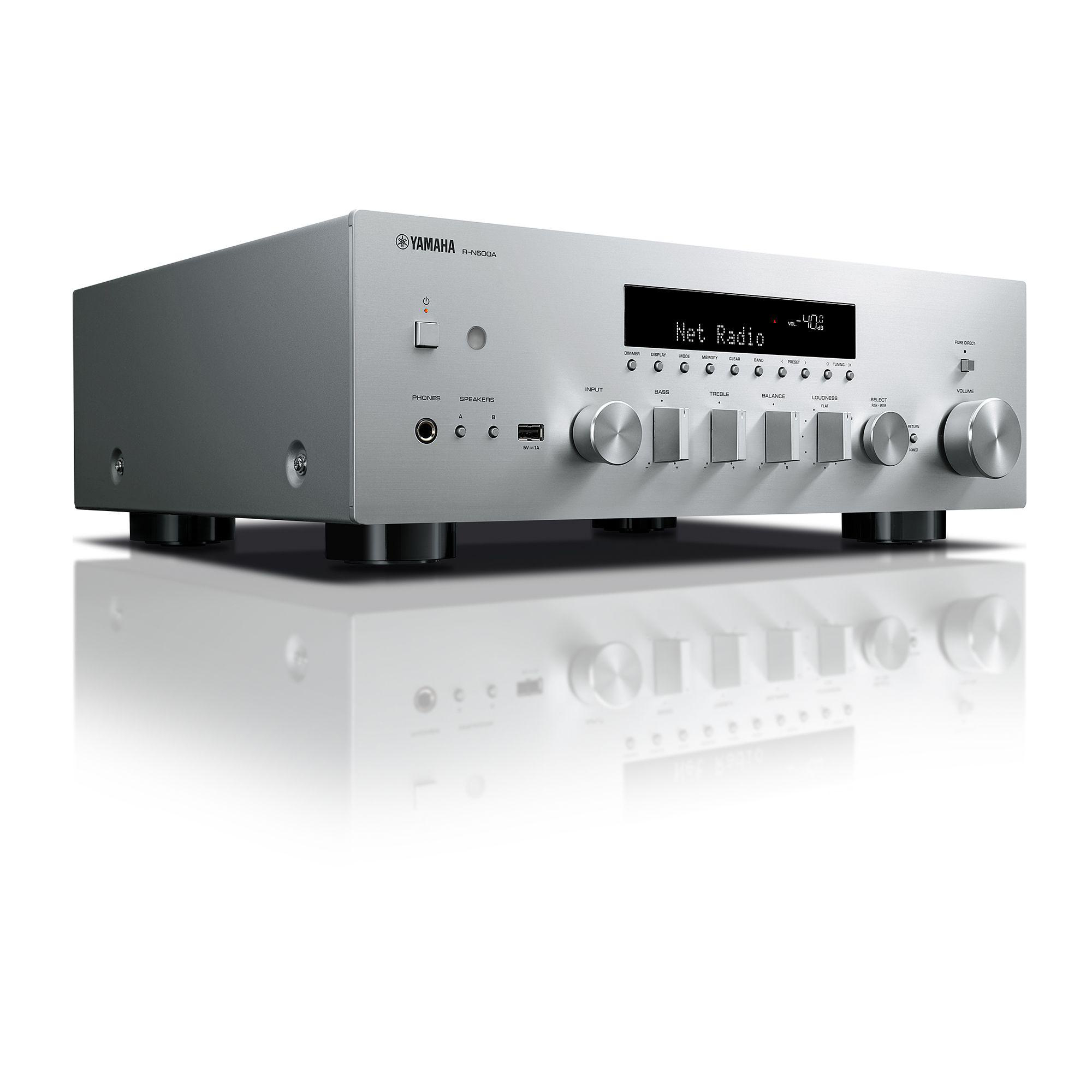 YAMAHA R-N600A Hifi Netzwerk Receiver (Silber)