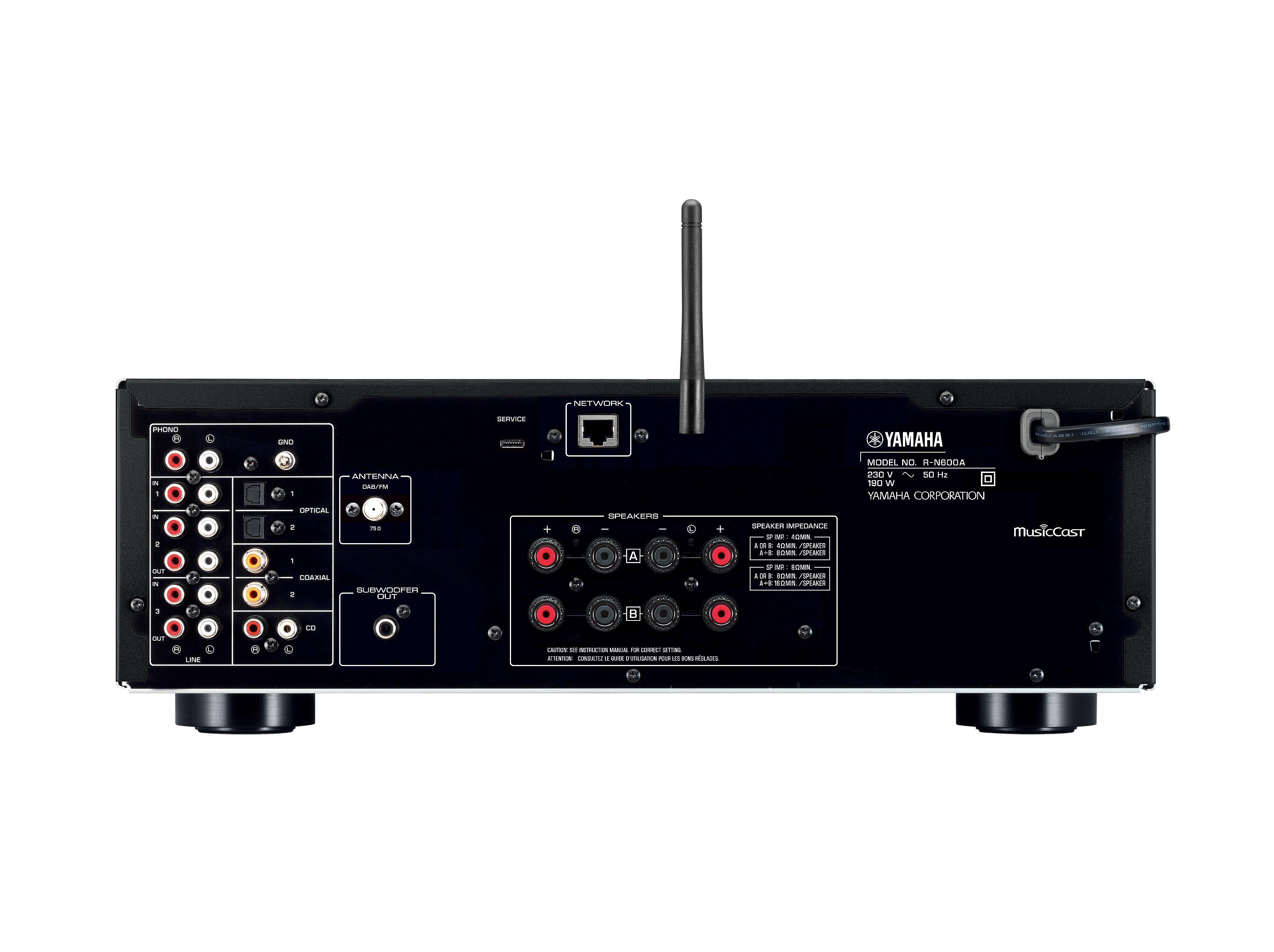 YAMAHA R-N600A Hifi Netzwerk Receiver (Silber)