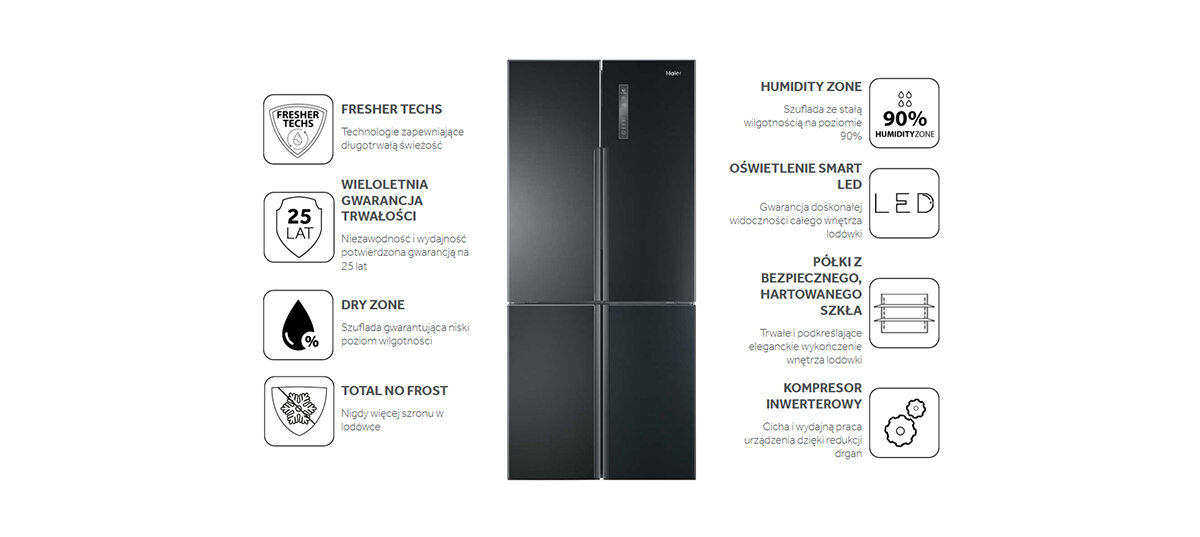 Lodówka HAIER HTF-456DN6