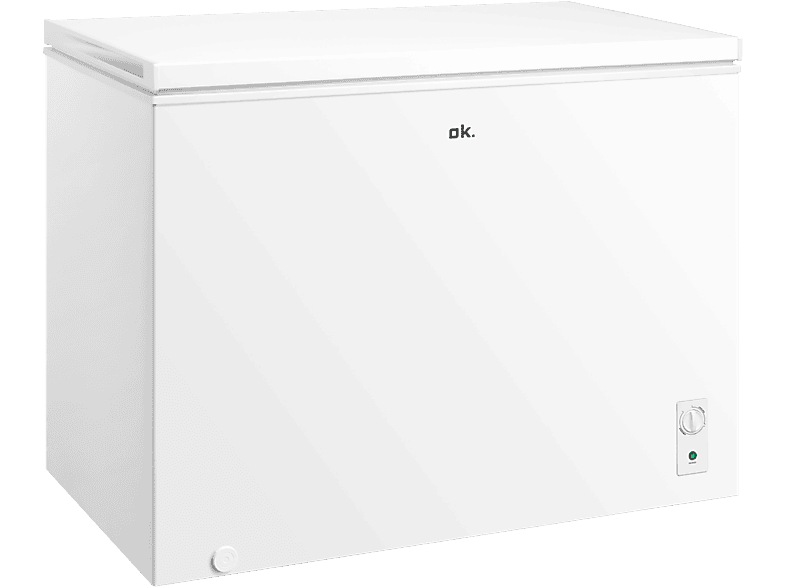 REACONDICIONADO Seminuevo Bueno Congelador horizontal - OK OFZ 181 E W, 293 l, 84.8 cm, Control temperatura, 4 estrellas, Blanco